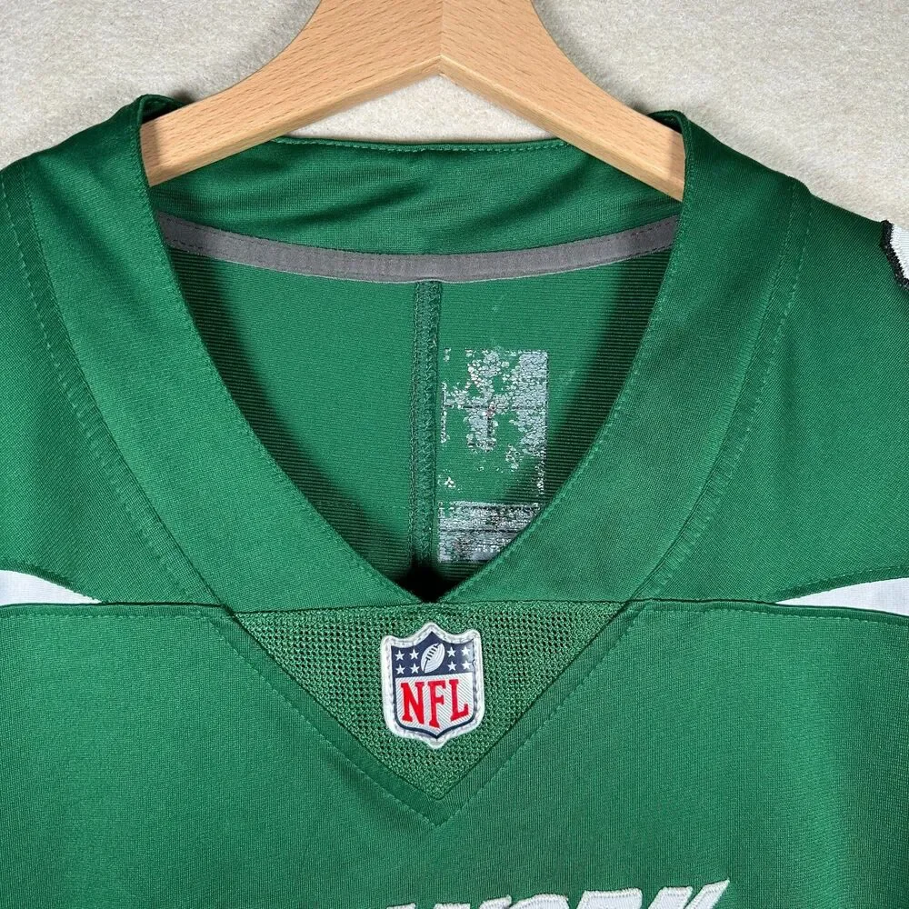 Nike New York Jets NFL Jersey Mens Large Elijah Moore #8 Green Football Shirt